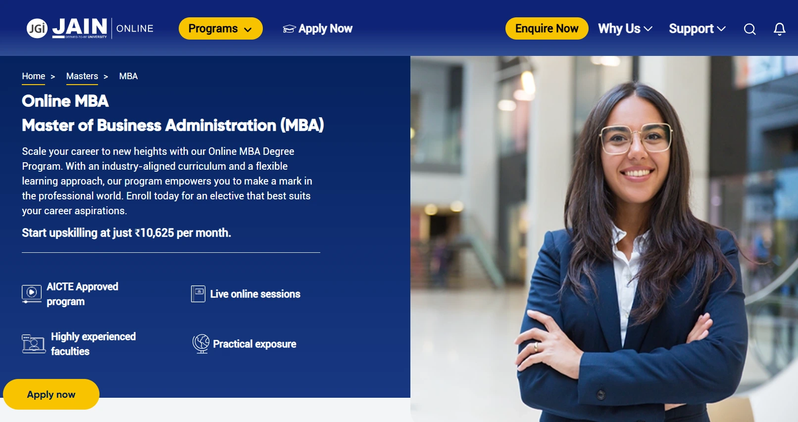 jain university MBA distance education 